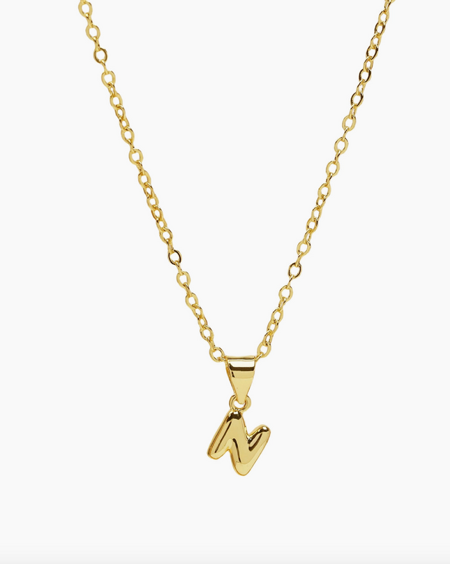 Mini Bubble Initial Necklace