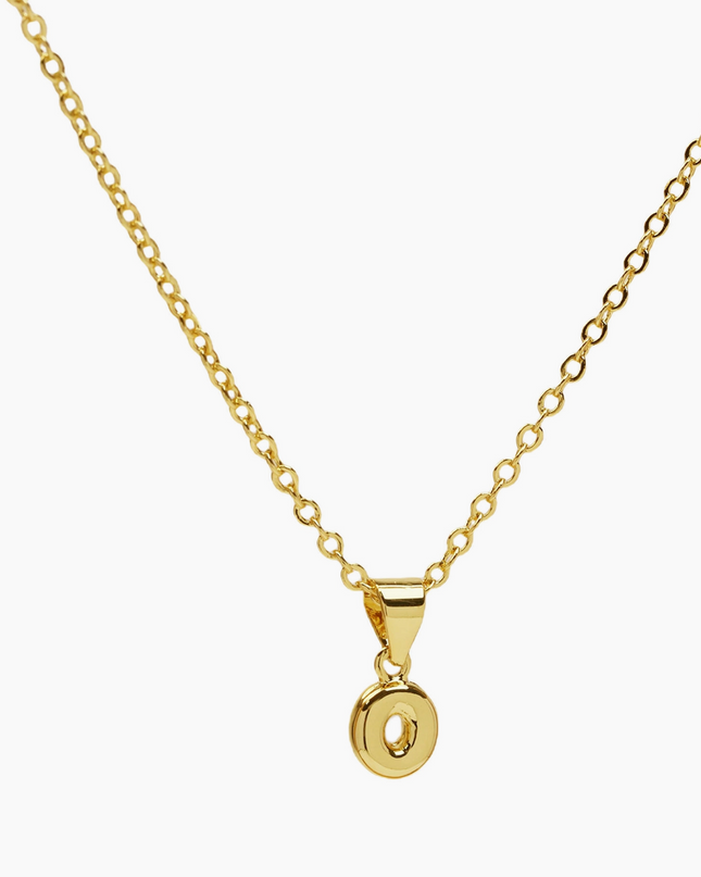 Mini Bubble Initial Necklace