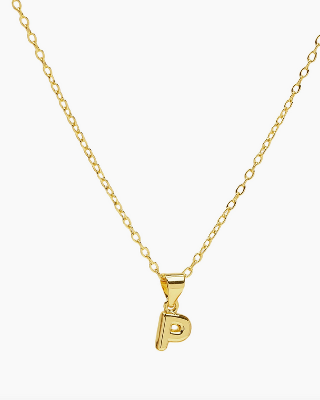 Mini Bubble Initial Necklace