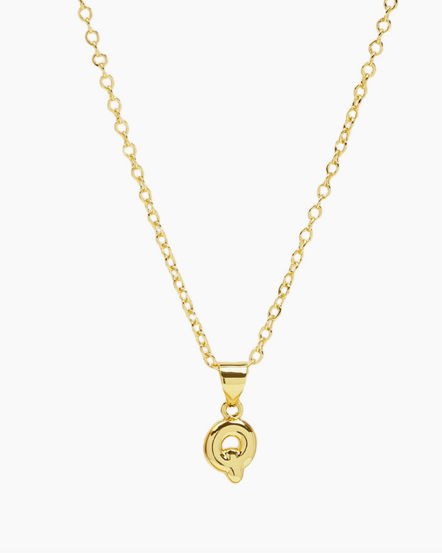 Mini Bubble Initial Necklace