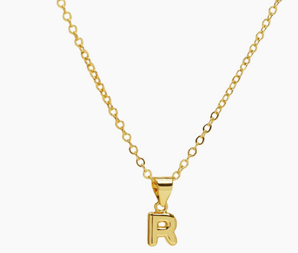Mini Bubble Initial Necklace