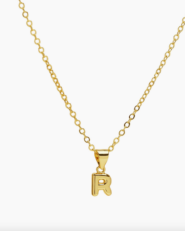 Mini Bubble Initial Necklace