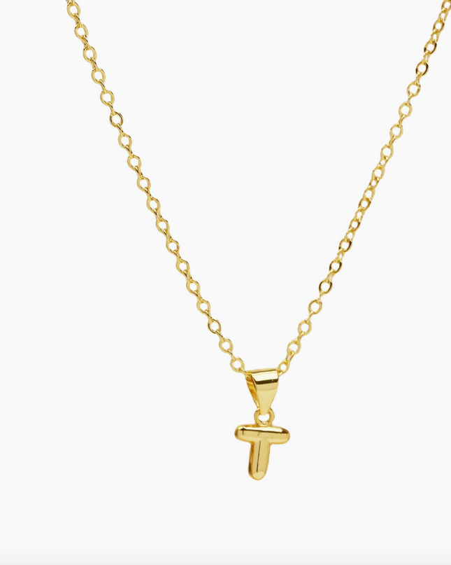 Mini Bubble Initial Necklace