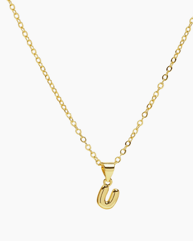 Mini Bubble Initial Necklace