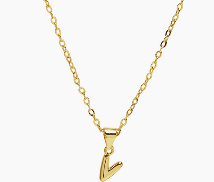 Mini Bubble Initial Necklace