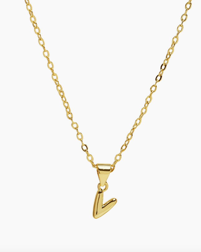 Mini Bubble Initial Necklace