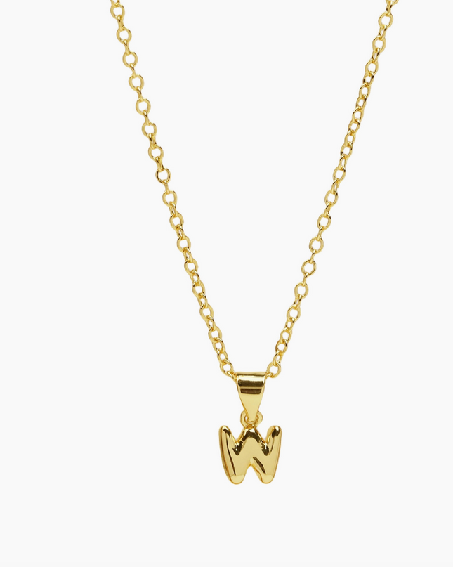Mini Bubble Initial Necklace
