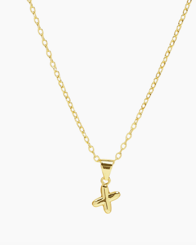 Mini Bubble Initial Necklace